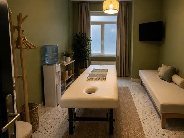 Pencereli, bitkili sakin masaj odası — Torium, Masaj Salonun